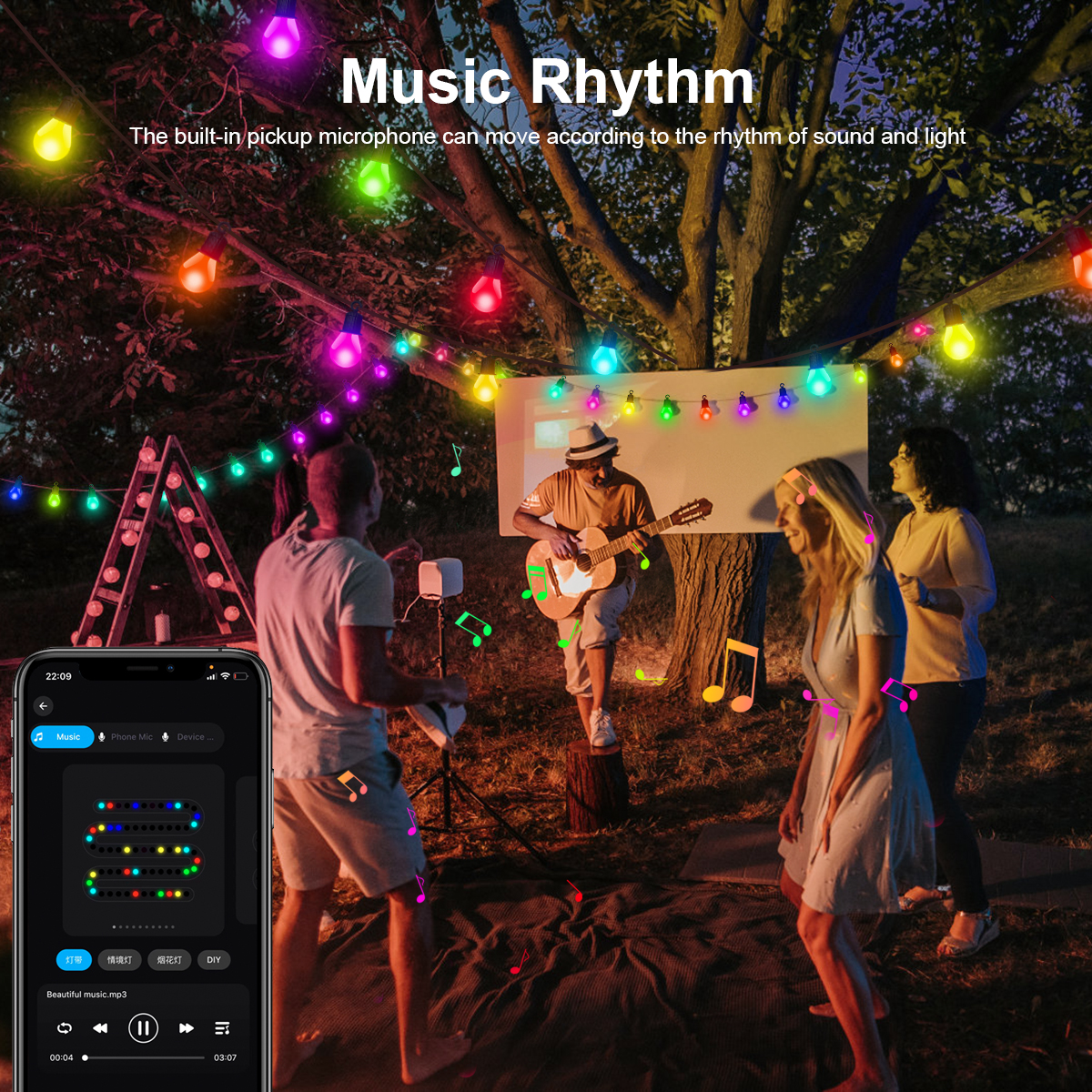Smart WIFI and Bluetooth G40 L - огляд і ціна Smart Garden Festoon Lights