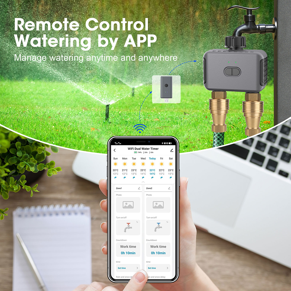 Tuya Smart Dual Water Timer Bl - огляд і ціна Smart Garden Is